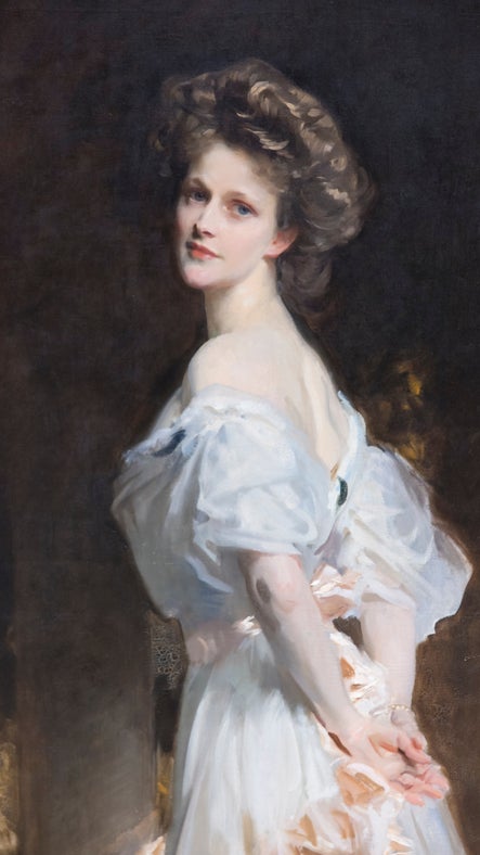 A portrait of Nancy Astor by John Singer Sargent at Cliveden, Buckinghamshire